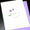 Thank You  " Bee & Flower "  TY177 Greeting Card