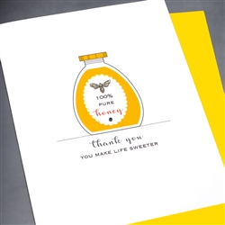 Thank You  " 100% "  TY81 Greeting Card