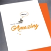 Thank You  " Freaking Amazing Monkey "  TY85 Greeting Card