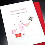 Valentine  " Drinks "  VT14 Greeting Card