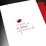 Valentine  " Borrow A Kiss "  VT34 Greeting Card