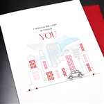 Valentine  " Lost Without You "  VT36 Greeting Card