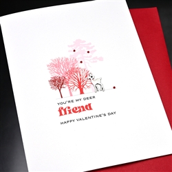 Valentine  " Deer Friend "  VT42 Greeting Card