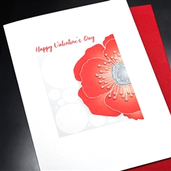 Valentine  " Poppy "  VT55 Greeting Card