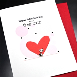 Valentine  "  From The Cat "  VT59 Greeting Card
