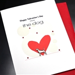 Valentine  "  From The Dog "  VT60 Greeting Card