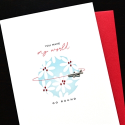 Valentine  " Jet Plane "  VT64 Greeting Card