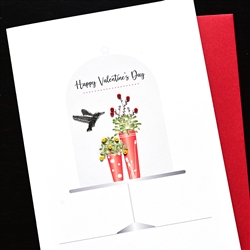 Valentine  " Hummingbird "  VT68 Greeting Card