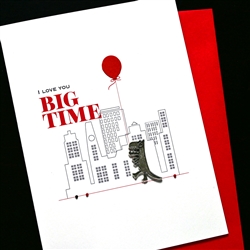 Valentine  " Dinosaur "  VT79 Greeting Card