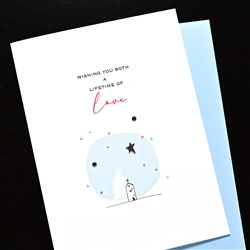 Wedding  " Star & Crystal  "  WD106 Greeting Card