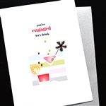 Wedding / Engagement " Let's Drink "  WD109 Greeting Card