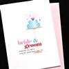 Wedding  " Bride & Groom "  WD115 Greeting Card