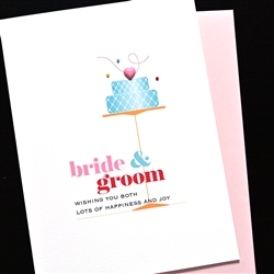 Wedding  " Bride & Groom "  WD115 Greeting Card