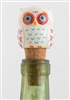 White Ceramic Owl Bottle Stopper by Natural Life
