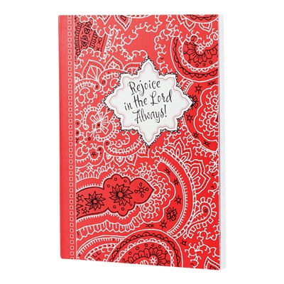 REJOICE IN THE LORD  Red Bandana Journal Dayspring