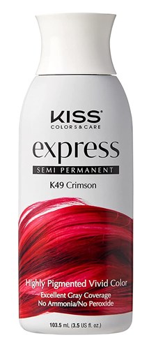 Kiss Express Color #K49 Semi- Permanent Crimson 3.5oz (04601)<br><br><br>Case Pack Info: 60 Units