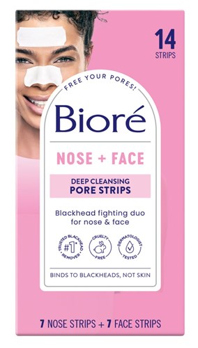 Biore Deep Cleansing Pore Strips 14 Count Nose & Face (10060)<br><br><br>Case Pack Info: 12 Units