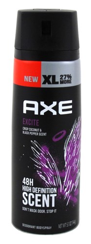 Axe Deodorant Body Spray Excite 5.1oz (10339)<br><br><br>Case Pack Info: 12 Units