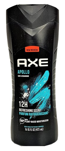 Axe Body Wash Apollo Sage And Cedarwood 12Hr 16oz (10341)<br><br><br>Case Pack Info: 4 Units