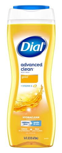 Dial Body Wash Gold 16oz Advanced Clean+Vitamin-E (10493)<br><br><br>Case Pack Info: 6 Units