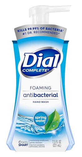 Dial Foaming Hand Wash 7.5oz Anti-Bacterial Spring Water (10515)<br><br><br>Case Pack Info: 8 Units