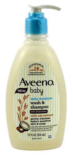 Aveeno Baby Wash&Shampoo Daily Moisture 12oz Shea Butter (10761)<br><br><br>Case Pack Info: 12 Units
