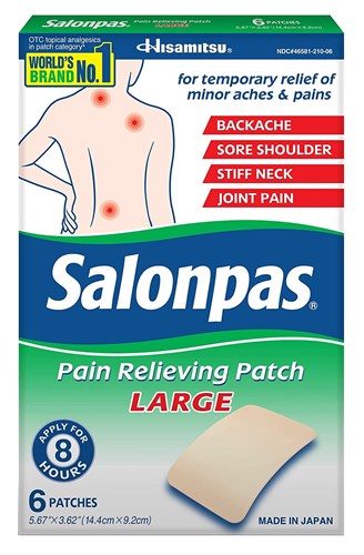 Salonpas Pain Relieving Patch 60 Count (10882)<br><br><br>Case Pack Info: 36 Units