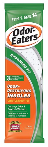 Odor Eaters Insoles Expanded Fit Ultra (Fits Up To Size 14) (10896)<br><br><br>Case Pack Info: 24 Units