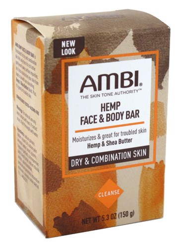 Ambi Face & Body Bar Hemp And Shea Butter Dry/Combo 5.3oz (10907)<br><br><br>Case Pack Info: 24 Units