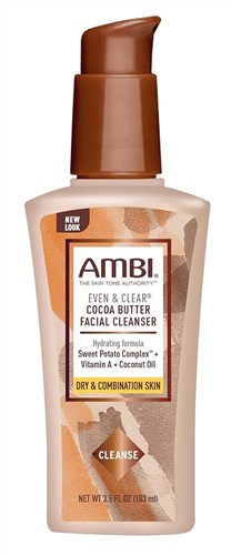 Ambi Even & Clear Facial Cleanser Cocoa Butter 3.5oz (10913)<br><br><br>Case Pack Info: 12 Units