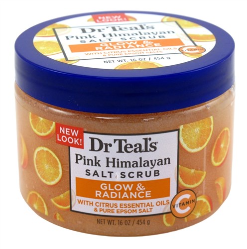 Dr Teals Salt Scrub Pink Himalayan Glow 16oz Jar (10984)<br><br><br>Case Pack Info: 12 Units