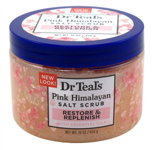 Dr Teals Salt Scrub Pink Himalayan Restore 16oz Jar (10986)<br><br><br>Case Pack Info: 12 Units