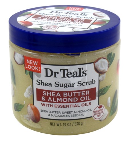 Dr Teals Shea Sugar Scrub Shea Butter & Almond Oil 19oz Jar (10988)<br><br><br>Case Pack Info: 12 Units