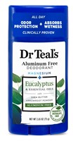 Dr Teals Deodorant Eucalyptus 2.65oz Aluminum-Free (10996)<br><br><br>Case Pack Info: 24 Units