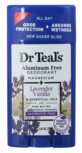 Dr Teals Deodorant Lavender Vanilla 2.65oz Aluminum-Free (10997)<br><br><br>Case Pack Info: 24 Units