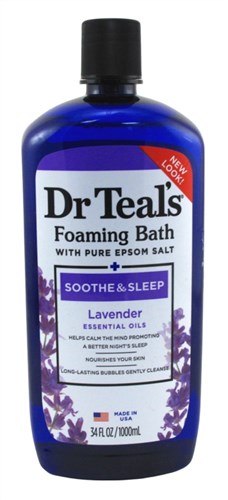 Dr Teals Foaming Bath Soothe & Sleep With Lavender 34oz (11009)<br><br><br>Case Pack Info: 12 Units