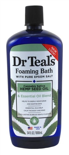 Dr Teals Foaming Bath Cannabis Sativa Hemp Seed Oil 34oz (11021)<br><br><br>Case Pack Info: 12 Units