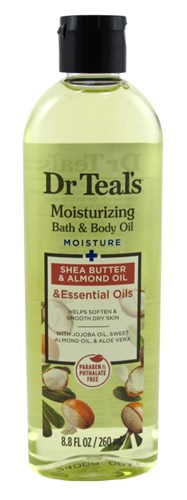 Dr Teals Bath & Body Oil Shea Butter & Almond Oil 8.8oz (11027)<br><br><br>Case Pack Info: 6 Units