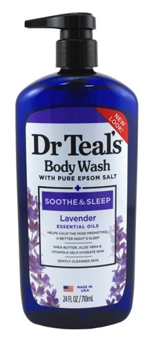 Dr Teals Body Wash Soothe & Sleep Lavender 24oz (11032)<br><br><br>Case Pack Info: 4 Units
