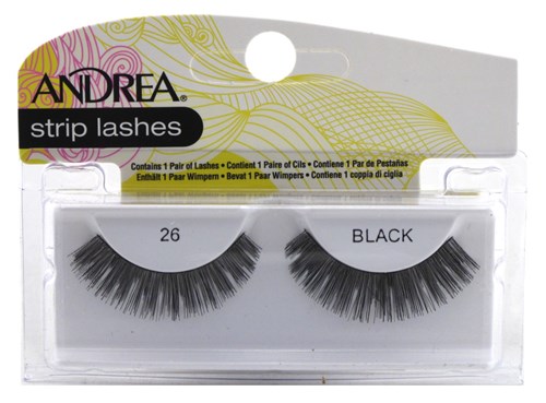 Andrea Lashes Strip Style 26 Black (11200)<br><br><span style="color:#FF0101"><b>12 or More=Unit Price $2.21</b></span style><br>Case Pack Info: 72 Units