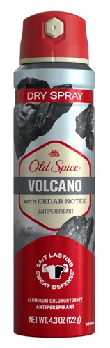Old Spice Anti-Perspirant Dry Spray Volcano 4.3oz (11230)<br><br><br>Case Pack Info: 12 Units
