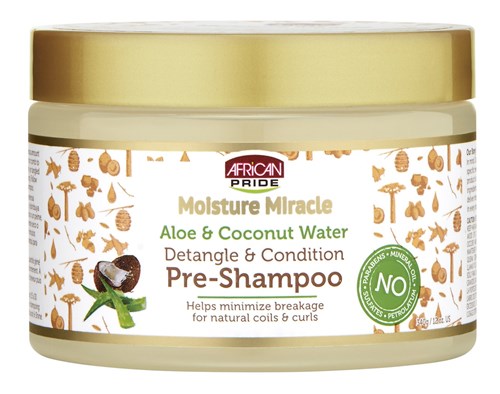 African Pride Pre-Shampoo Aloe And Coconut Water 12oz (11516)<br><br><br>Case Pack Info: 6 Units