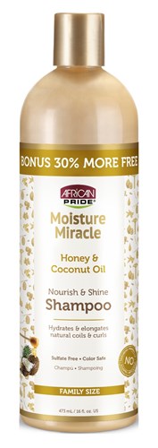 African Pride Shampoo Honey & Coconut Oil 16oz (11518)<br><br><br>Case Pack Info: 6 Units