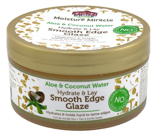 African Pride Smooth Edge Glaze Aloe & Coconut Water 6oz (11532)<br><br><br>Case Pack Info: 6 Units