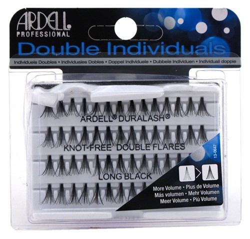 Ardell Double Individuals Knot Free Double Flares Black Long (11658)<br><br><span style="color:#FF0101"><b>12 or More=Unit Price $2.64</b></span style><br>Case Pack Info: 72 Units