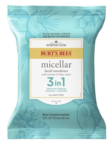 Burts Bees Towelettes Micellar 3 In 1 Coconut/Lotus 30Ct(3 Pieces) (11685)<br><br><br>Case Pack Info: 4 Units
