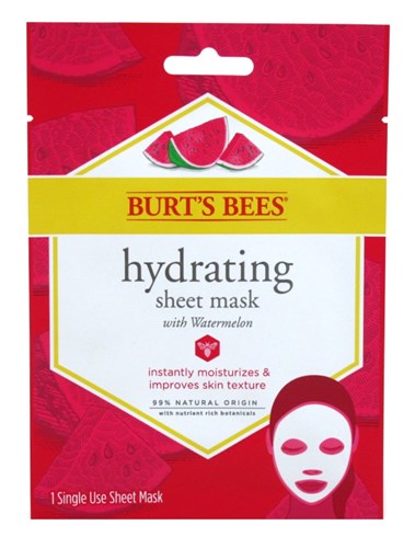 Burts Bees Sheet Mask Hydrating Watermelon (6 Pieces) (11686)<br><br><br>Case Pack Info: 8 Units