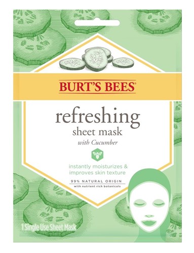 Burts Bees Sheet Mask Refreshing Cucumber (6 Pieces) (11687)<br><br><br>Case Pack Info: 8 Units