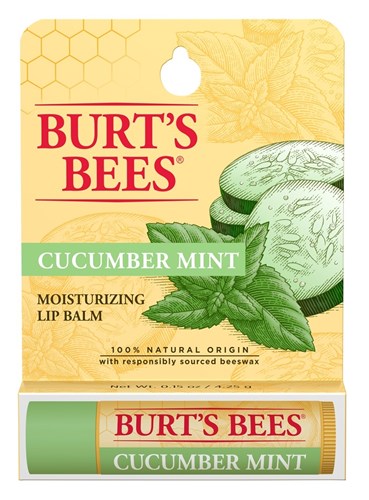 Burts Bees Lip Balm Moisturize Cucumber Mint (6 Pieces) (11694)<br><br><br>Case Pack Info: 8 Units