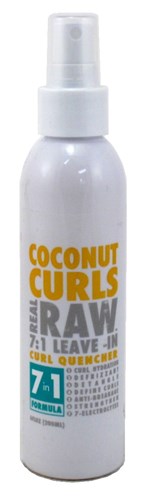 Real Raw Leave-In Coconut Curls 7-In-1 Quench 6oz (11833)<br><br><br>Case Pack Info: 6 Units